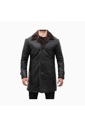 Wholesale Chandler Men Shearling Short Length Leather Coat