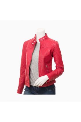 Wholesale Ladies Brando Leather Jacket