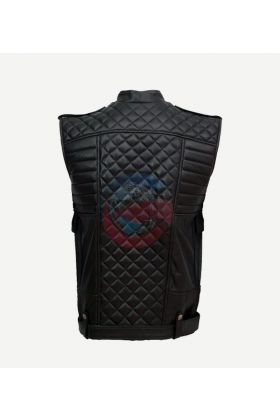 Wholesale Quilted Style Leather Vest