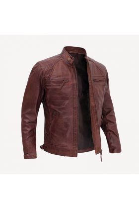 Wholesale Distressed Leather Jacket for Men