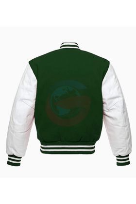 Wholesale Green Bomber Varsity Jacket