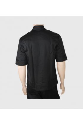 Short Sleeves Gothic Military Shirt