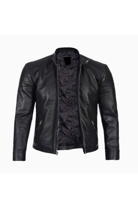 Wholesale Smart Fit Men's Leather Jacket