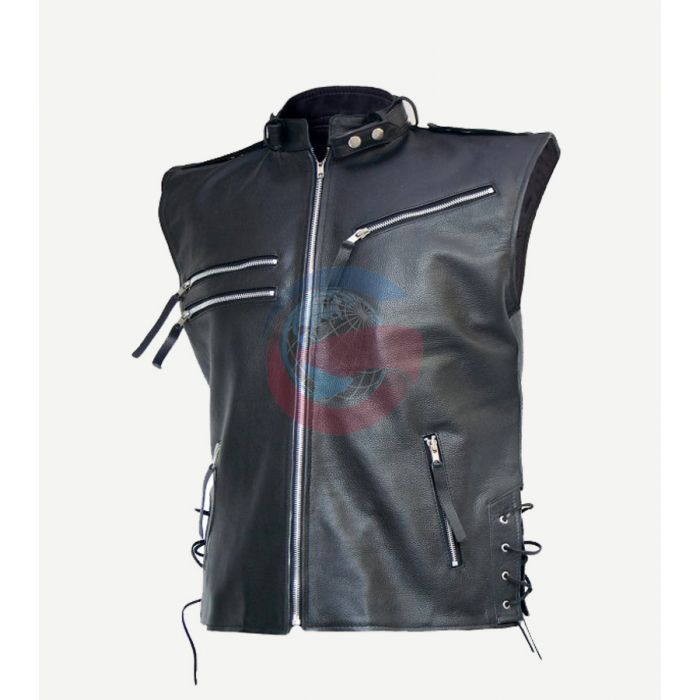 Wholesale Biker Style Leather Vest