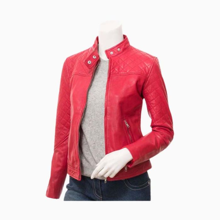 Wholesale Ladies Brando Leather Jacket