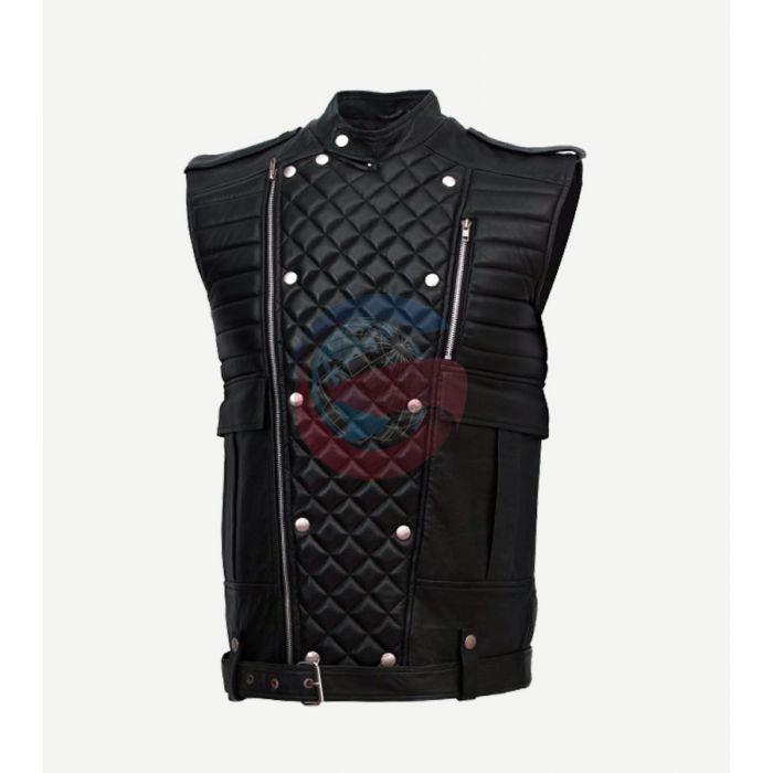 Wholesale Quilted Style Leather Vest