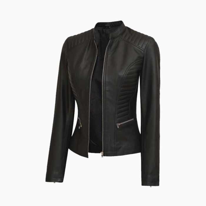 Wholesale Rachel Women's Racer Black Leather Jacket