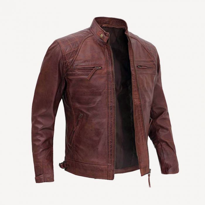 Wholesale Distressed Leather Jacket for Men