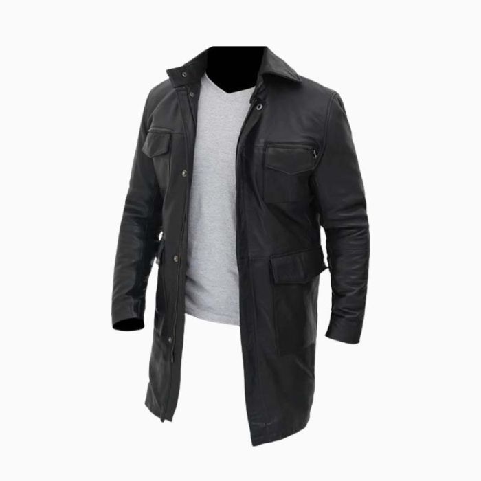 Wholesale Art of Grace Long Fashion Leather Coat