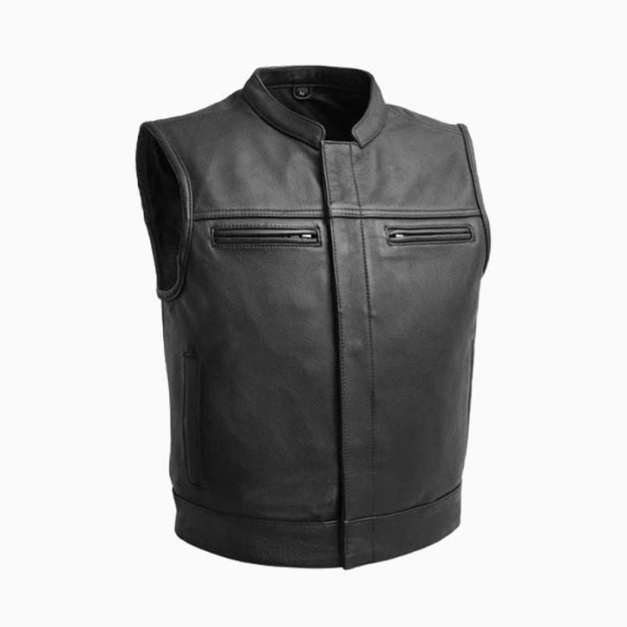 Wholesale Cafe Racer Leather Vest for Men