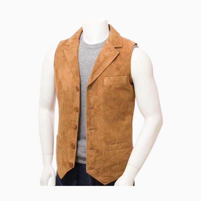 Wholesale Cowboy Dress Leather Waistcoat Vest