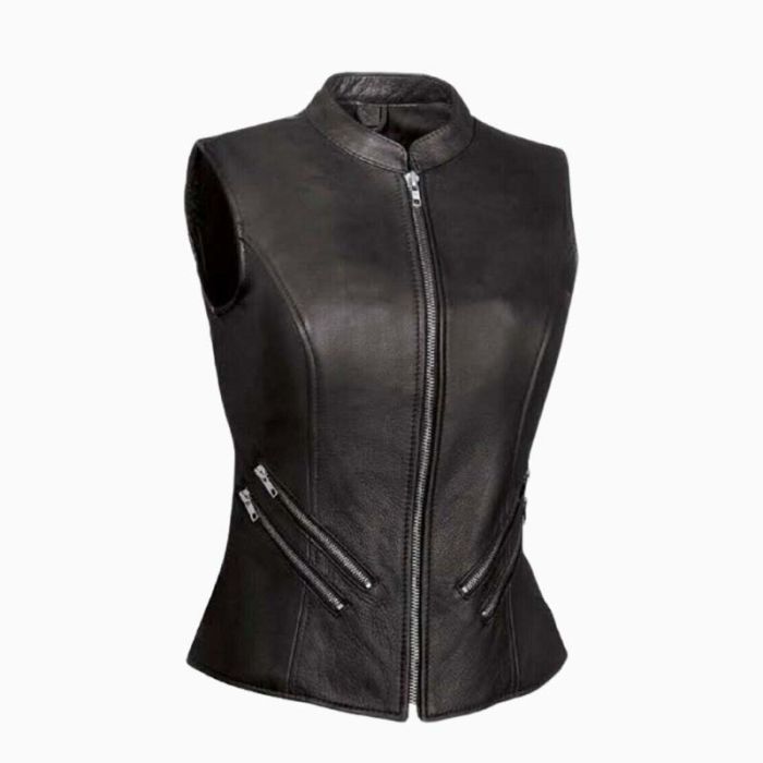 Wholesale Ladies Sheep Leather Vest