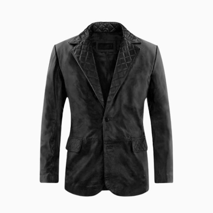 Wholesale Men Party Wear Leather Blazer Coat