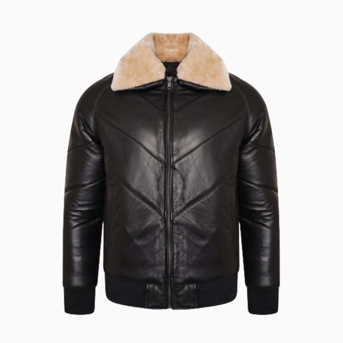 Wholesale Pelham Quilted leather Bomber Jacket