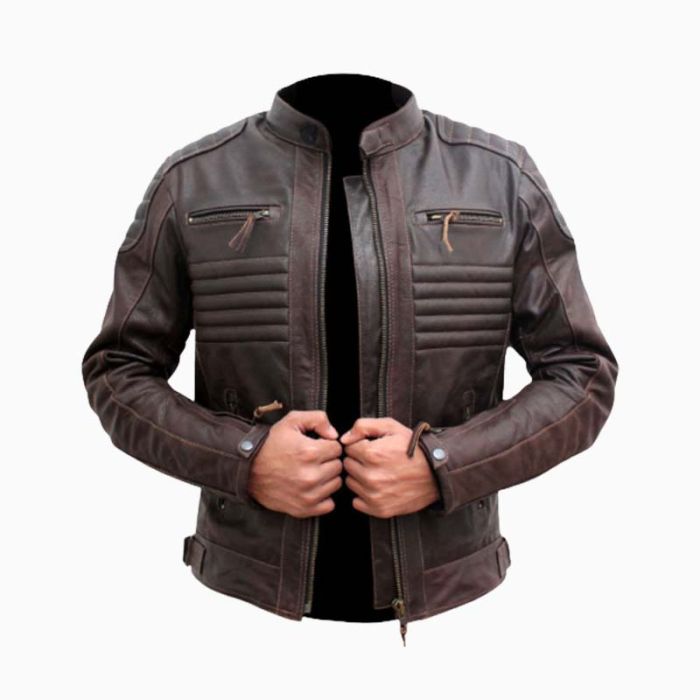 Wholesale Racer Biker Leather Jacket for Men