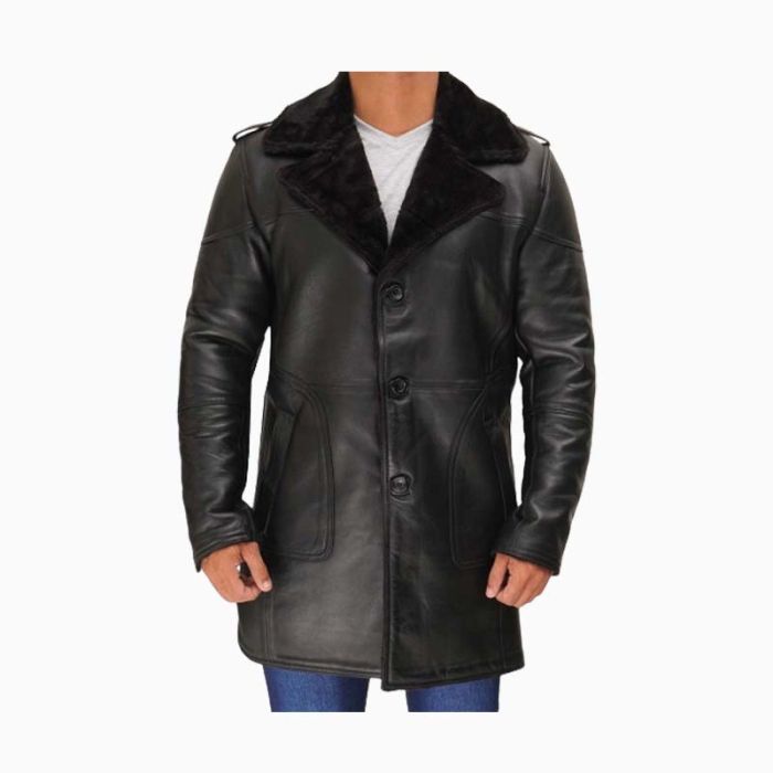 Wholesale Russo Men Leather Winter Shearling Coat