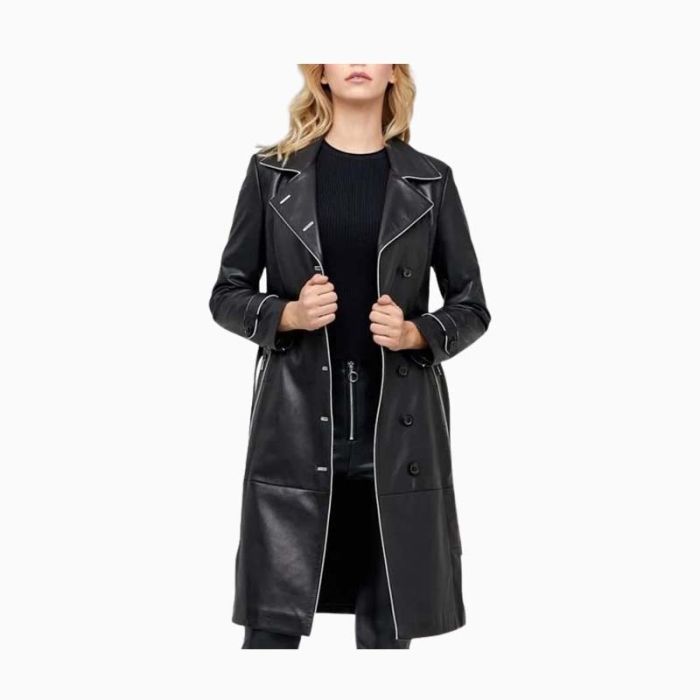 Wholesale Stylish Women Soft Leather Coat