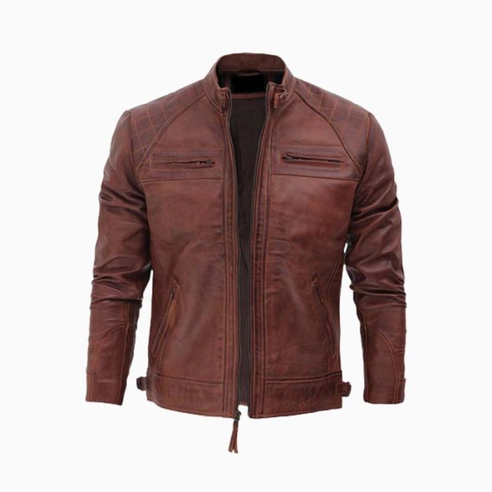 Wholesale Vincent Distressed Motorcycle Leather Jacket