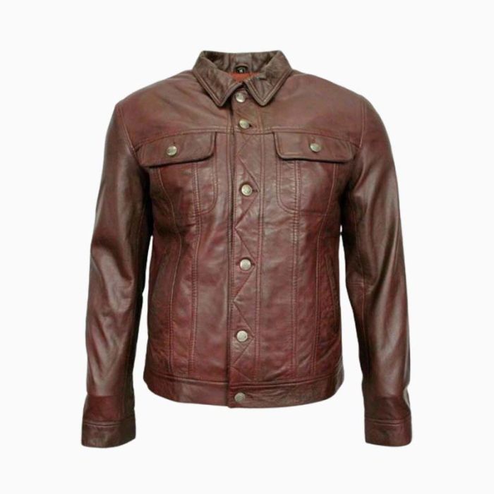 Wholesale Vintage Leather Shirt for Men