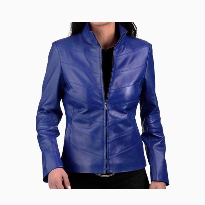 Wholesales Women Slim Fit Short Leather Coat