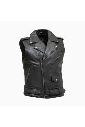 Wholesale Brando Biker Leather Vest for Men