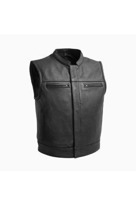 Wholesale Cafe Racer Leather Vest for Men