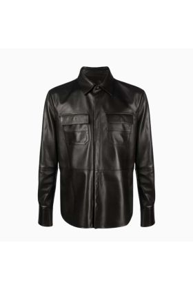 Wholesale Casual Men Fashion Leather Shirt