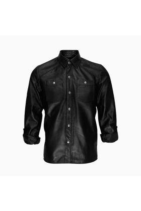 Wholesale Gothic Leather Shirt for Men