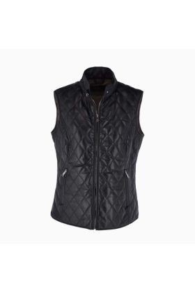 Wholesale Ladies Diamond Quilted Leather Vest