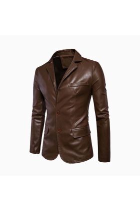 Wholesale Men Blazer Style Leather Jacket