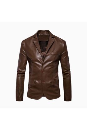 Wholesale Men Blazer Style Leather Jacket