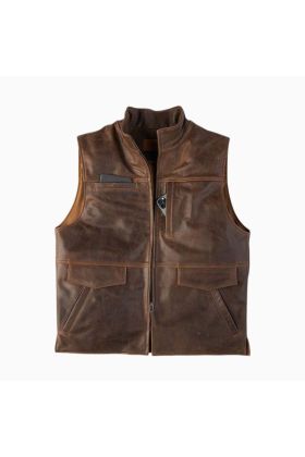 Wholesale Modern Tactical Leather Vest for Men