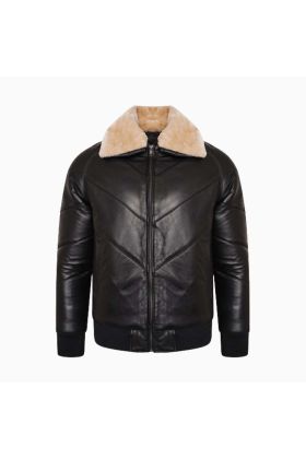 Wholesale Pelham Quilted leather Bomber Jacket