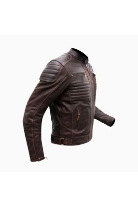 Wholesale Racer Biker Leather Jacket for Men