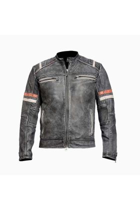 Wholesale Retro 2 Distressed Motorcycle Leather Jacket