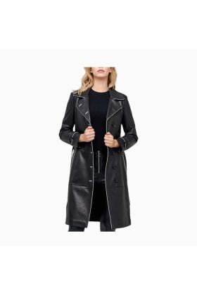 Wholesale Stylish Women Soft Leather Coat