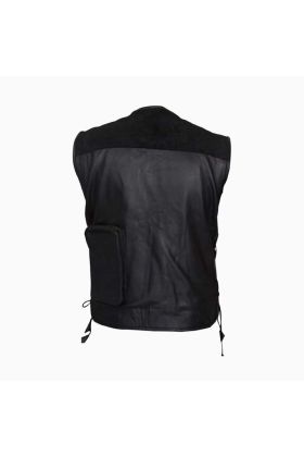 Wholesale Tactical Men Leather Vest