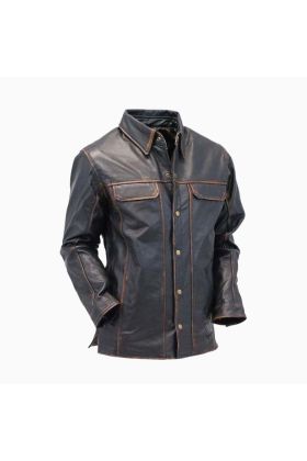 Wholesale Vintage Antique Leather Shirt for Men