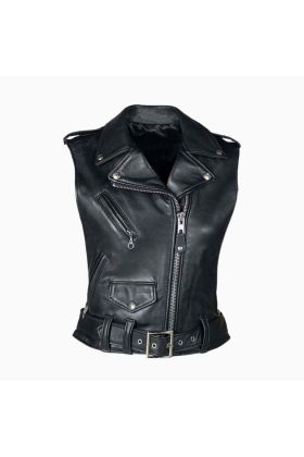 Wholesale Women Brando Biker Leather Vest