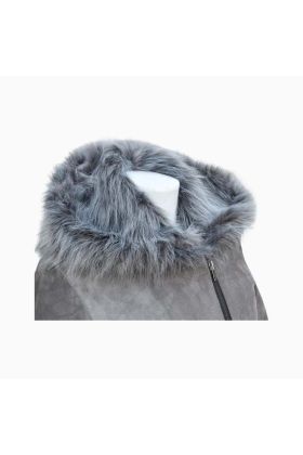 Wholesale Women Hooded Spanish Merino Leather Coat