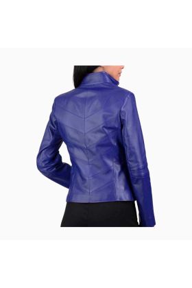 Wholesales Women Slim Fit Short Leather Coat